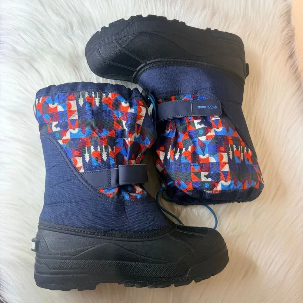 Columbia Powderbug Plus II Print Snow Boots Size 6